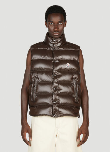 Tibb Logo Gilet Moncler Tibb Logo Gilet Brown mon0153001