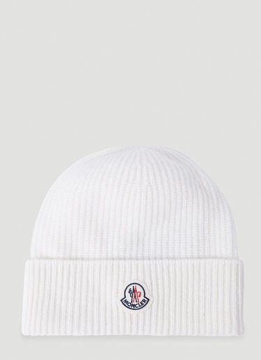 Moncler 울 & 캐시미어 비니 화이트 mon0154042