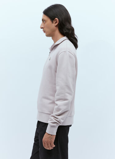 Logo Patch Half-Zip Sweatshirt Moncler Logo Patch Half-Zip Sweatshirt Pink mon0155009