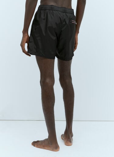 Logo Patch Swim Shorts Moncler Logo Patch Swim Shorts Black mon0155017