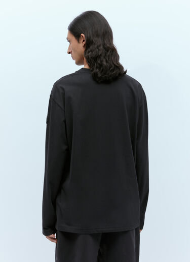 Logo Print Long-Sleeve T-Shirt Moncler Logo Print Long-Sleeve T-Shirt Black mon0155024