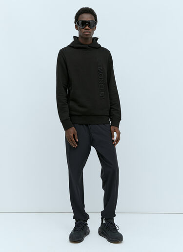 Logo Embroidery Hooded Sweatshirt Moncler Logo Embroidery Hooded Sweatshirt Black mon0155039