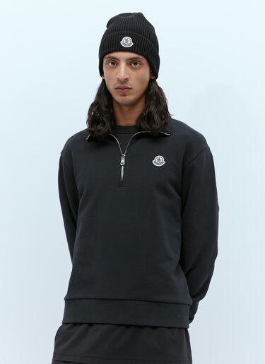 Moncler 徽标贴饰无檐便帽 黑色 mon0155046