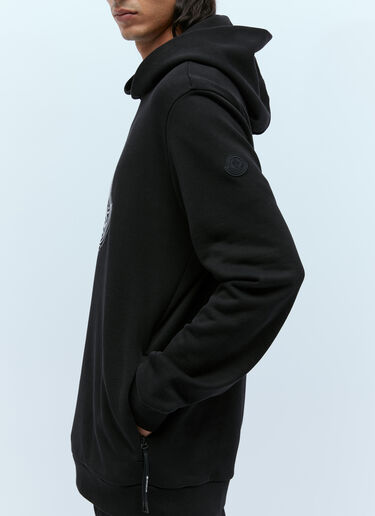 Moncler 徽标印花连帽运动衫 黑色 mon0156021