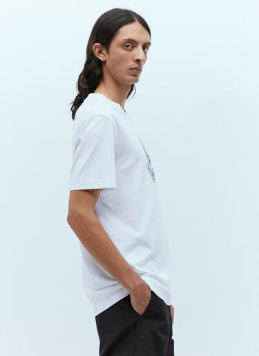 Logo Print T-Shirt Moncler Logo Print T-Shirt White mon0156023