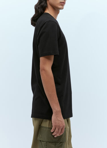 Logo Embroidery T-Shirt Moncler Logo Embroidery T-Shirt Black mon0156027