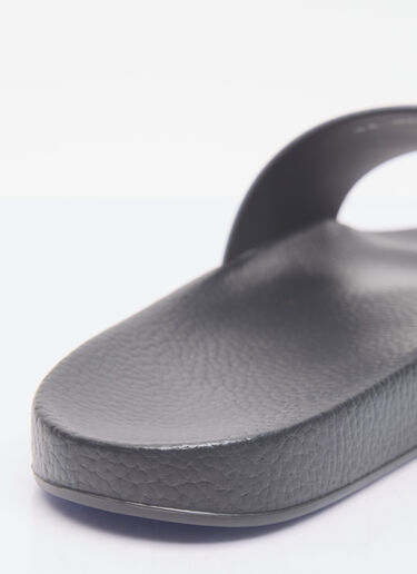 Moncler Basile 徽标印花拖鞋  黑色 mon0156031
