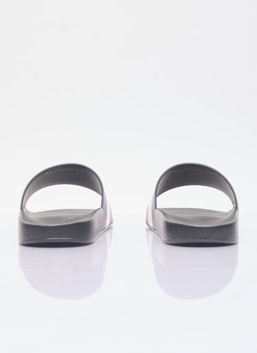 Basile Logo Print Slides Moncler Basile Logo Print Slides Black mon0156031
