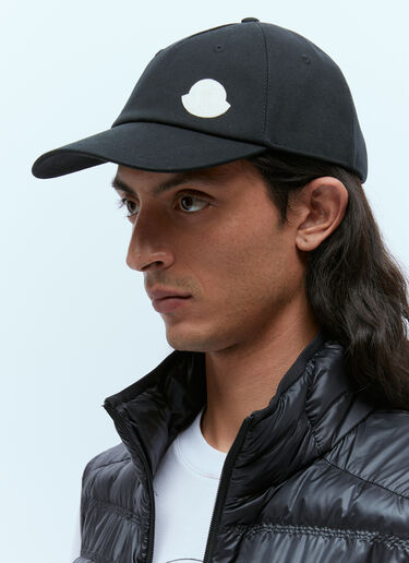 Moncler 徽标贴饰棒球帽 黑色 mon0156034