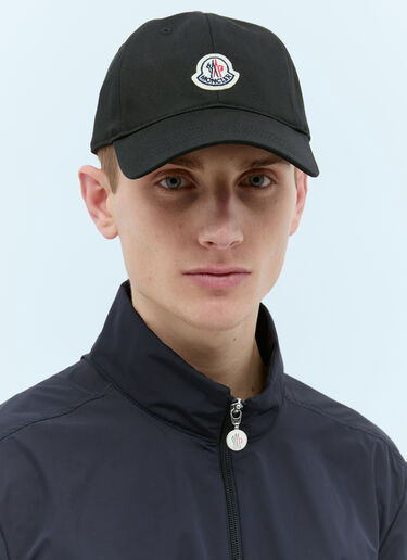 Moncler 徽标贴饰棒球帽 黑色 mon0156035