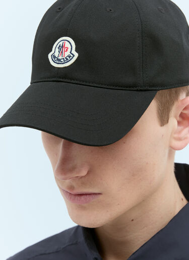 Moncler 徽标贴饰棒球帽 黑色 mon0156035