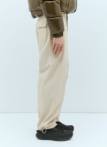 Moncler Drawstring Poplin Pants Cream mon0157037