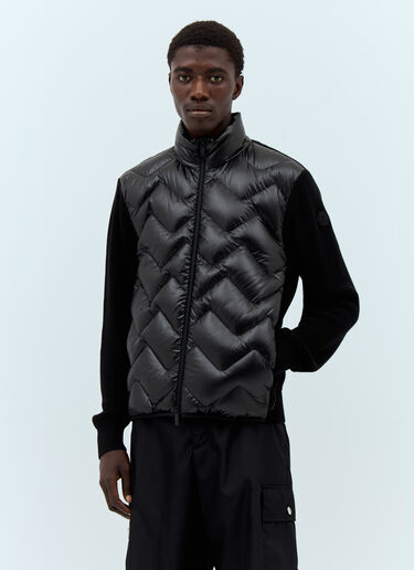 Moncler 패디드 집업 가디건 블랙 mon0157045