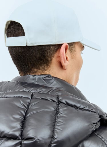 Moncler Logo Patch Baseball Cap White mon0157059
