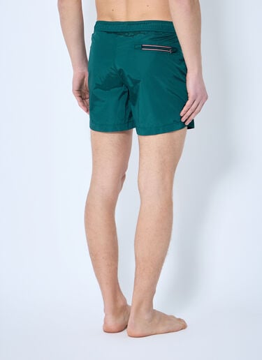 Logo Patch Swim Shorts Moncler Logo Patch Swim Shorts Green mon0159043
