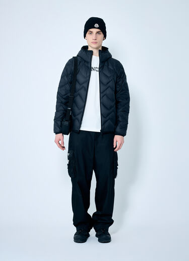 Moncler 로고 프린트 티셔츠 오프 화이트 mon0159046