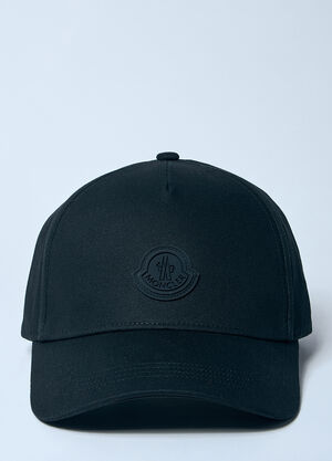 Moncler Logo Patch Baseball Cap Black mon0159055
