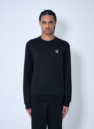Logo Motif Sweatshirt Moncler Logo Motif Sweatshirt Black mon0160025