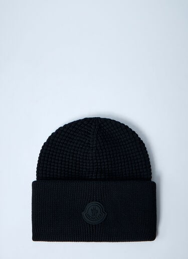 Moncler 로고 모티프 비니 햇 블랙 mon0161036