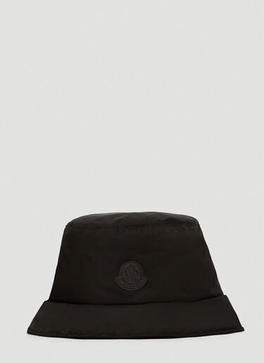 Tonal Logo Patch Bucket Hat Moncler Tonal Logo Patch Bucket Hat Black mon0247030