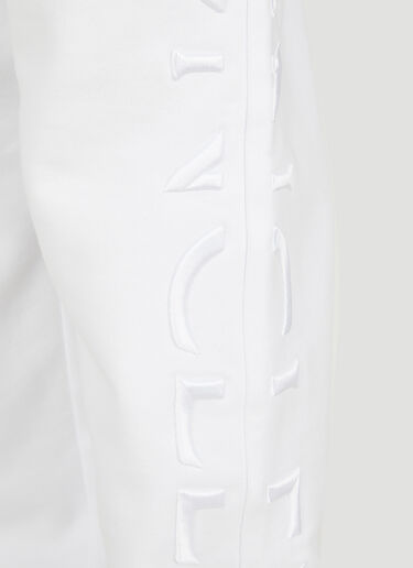 Moncler 로고 자수 [트랙] 팬츠 화이트 mon0249023