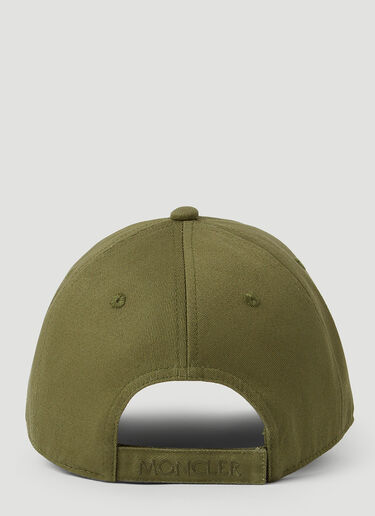 Moncler 로고 패치 베이스볼 캡 그린 mon0252027