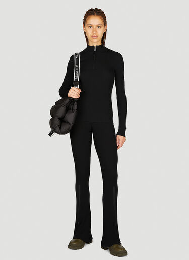 Moncler 로고 자카드 스웨터 블랙 mon0253039