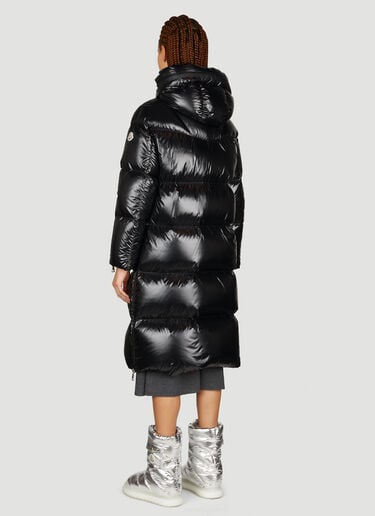 Huppe Long Down Coat Moncler Huppe Long Down Coat Black mon0254021