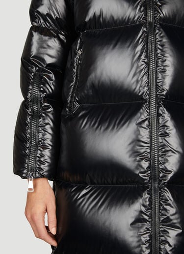 Huppe Long Down Coat Moncler Huppe Long Down Coat Black mon0254021