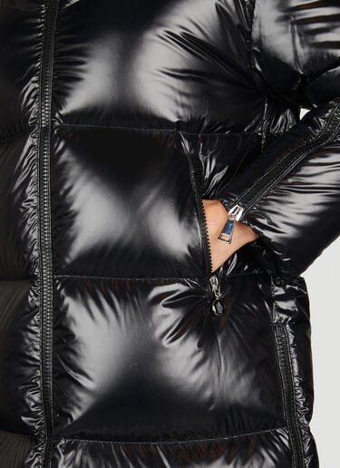 Huppe Long Down Coat Moncler Huppe Long Down Coat Black mon0254021