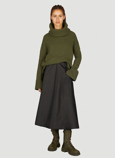 Volume Midi Skirt Moncler Volume Midi Skirt Black mon0254026