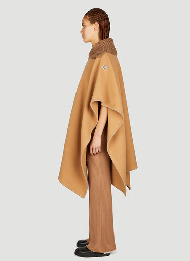 Moncler Wool Felt Cape Beige mon0254036