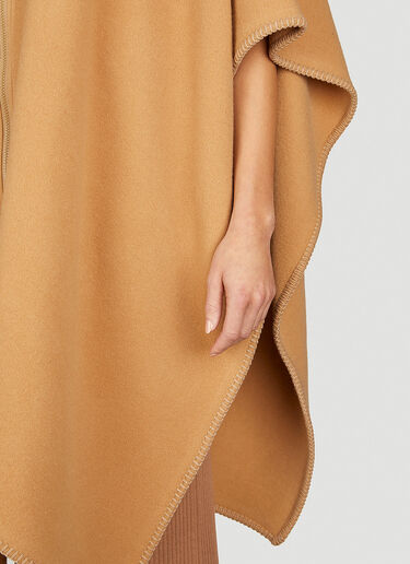 Wool Felt Cape Moncler Wool Felt Cape Beige mon0254036