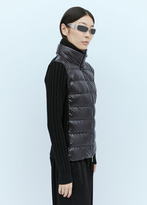 Moncler Padded Wool Cardigan Black mon0254043