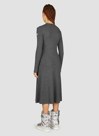 Long Sleeve Knit Dress Moncler Long Sleeve Knit Dress Grey mon0254048