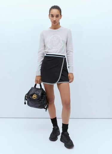 Wraparound Mini Skirt Moncler Wraparound Mini Skirt Black mon0255035