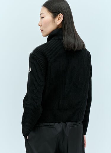 패딩 집업 울 가디건 Moncler 패딩 집업 울 가디건 블랙 mon0255038