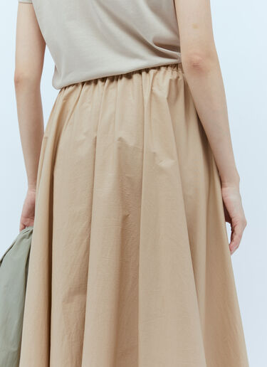 Poplin Midi Skirt Moncler Poplin Midi Skirt Beige mon0256017