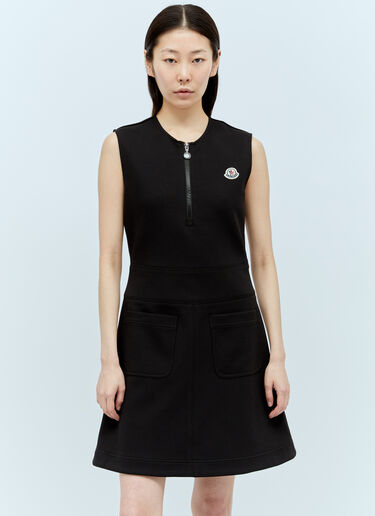 Moncler 로고 패치 미니 원피스 블랙 mon0256023