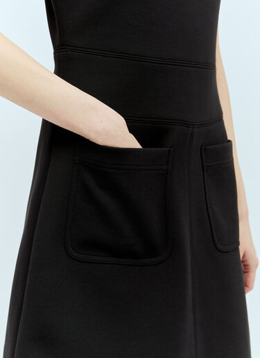 Logo Patch Mini Dress Moncler Logo Patch Mini Dress Black mon0256023