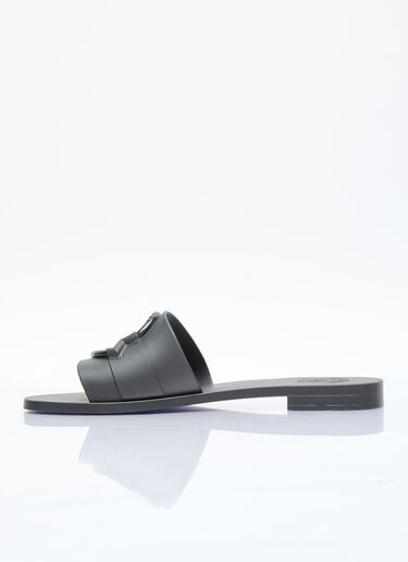 Embossed Logo Slides Moncler Embossed Logo Slides Black mon0256029