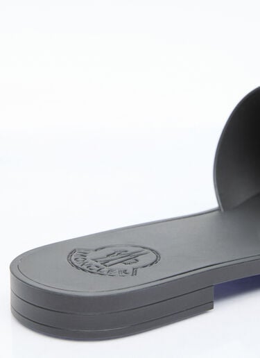Embossed Logo Slides Moncler Embossed Logo Slides Black mon0256029