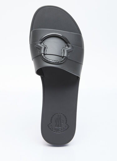 Moncler 压花徽标拖鞋 黑色 mon0256029