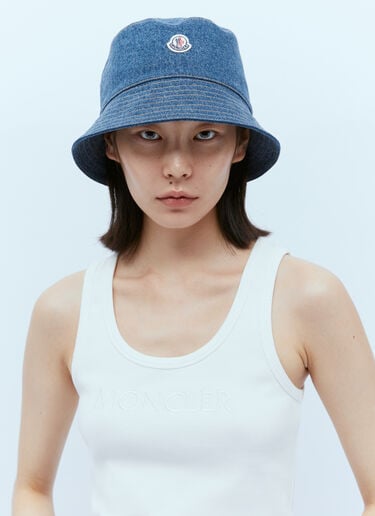 Moncler 데님 버킷 햇 블루 mon0256033