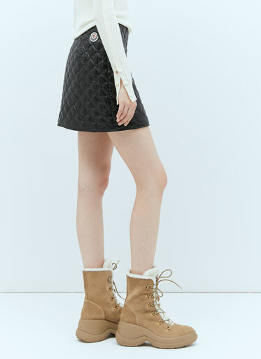 Quilted Mini Skirt Moncler Quilted Mini Skirt Black mon0257033