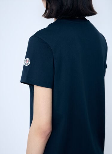 Logo Motif T-Shirt Moncler Logo Motif T-Shirt Navy mon0259028