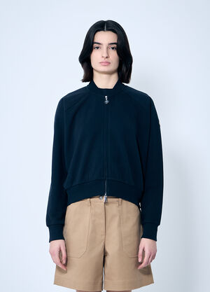 Moncler Zip-Up Sweatshirt Blue mon0259031