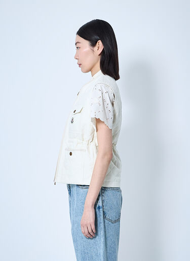 Moncler Vigny 衬垫绗缝背心  米色 mon0260003