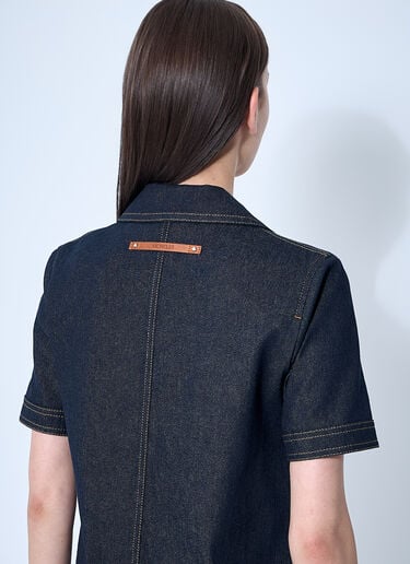 Denim Mini Dress Moncler Denim Mini Dress Blue mon0260019