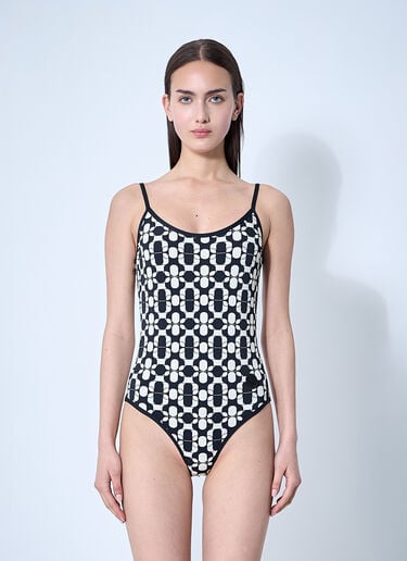 Printed Swimsuit Moncler Printed Swimsuit Black mon0260034